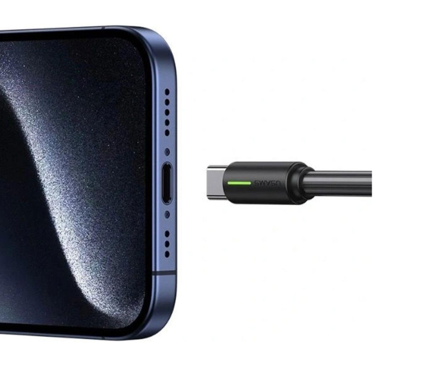 USAMS USB-C/USB-C 1m 60W czarny/black - 1471723 - zdjęcie 2